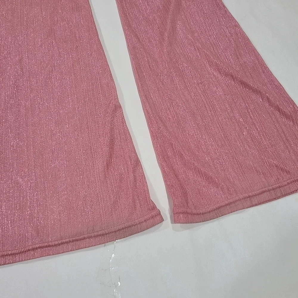 Poster Grl Size XS Disco‎ Pants Festival Rave Pink Shimmer Barbiecore Dolls Kill - Picture 9 of 11